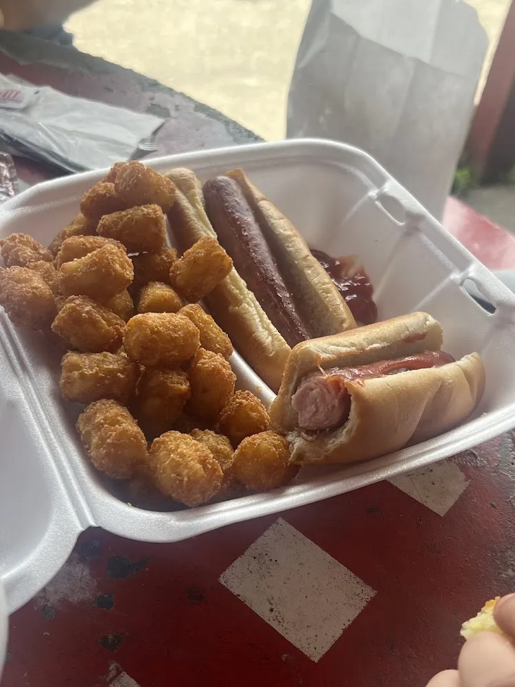 Hot Dog and Tots